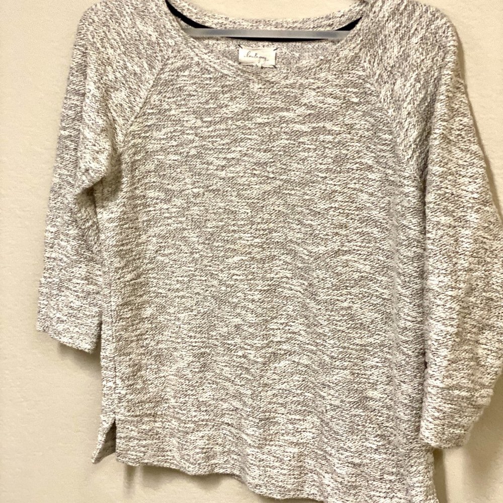 Lou & Gray Softspeckled Jersey‎ Knit Top, Size Small